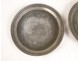 Tin Plates Bowls Pair Louis XV 18th Punches