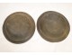Tin Plates Bowls Pair Louis XV 18th Punches