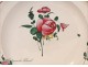 Earthenware plate of St. Clement&#39;s 18th Islettes Flowers