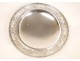 Flat or round cut sterling silver with punch and decorated with Minerva foliage, Napoleon III nineteenth