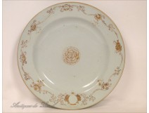 Porcelain dish of the East India Company, decorated with European Arms, eighteenth