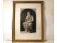 Frame Golden Wood Engraving Michelangelo 19th