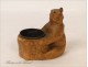 Empty-pocket Black Forest Bear Carved Wood 19th