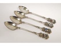 4 Sterling Silver Spoons Wagner Beethoven Strauss Austria Haydn 20th