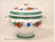 Flowers Porcelain tureen Louis-Philippe Paris 19th