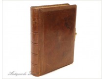 Photo Album Old Leather Book 19th
