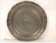 Flat Pewter Louis XV 19th