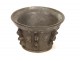 Mortar Apothecary brass or bronze, decorated with figures and rosettes, seventeenth