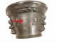 Mortar Apothecary brass or bronze, decorated with figures and rosettes, seventeenth