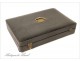 Christofle flatware Box Leather Gold Brass 20th