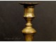 Louis XIV candlestick 17th Golden Bronze