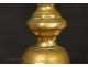 Louis XIV candlestick 17th Golden Bronze