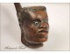 Bruyere Pipe Carved Head Black Man 20th Mokin