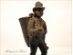 Holder Metal Character Matches 19th lumberjack Cart