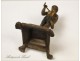 Holder Metal Character Matches 19th lumberjack Cart