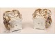 Pair of Porcelain Vases Flowers Gilding NAPIII Paris 19th