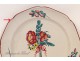 Faience Plate St. Clement Bouquet Flowers 18th