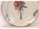 Faience Plate St. Clement Bouquet Flowers 18th