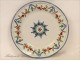 Earthenware plate Epinal Frise Plant Flowers 19th