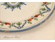 Earthenware plate Epinal Frise Plant Flowers 19th