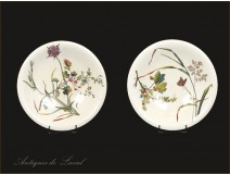 Pair of Minton Plates Comports 19th