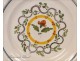 Faience plate Flowers Epinal 19th