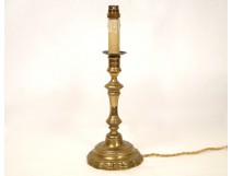 Louis XIV candlestick Bronze Doré Pans Coupe 18th