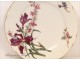 Paris Porcelain Plate Flowers 19th Vierzon
