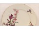 Paris Porcelain Plate Flowers 19th Vierzon