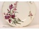 Paris Porcelain Plate Flowers 19th Vierzon