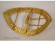 Belt Buckle Brass Art Nouveau 19th Golden Email