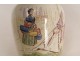 3 Jars Earthenware Lunéville 19th Wedding Scene Galante