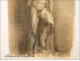 Sketch Study Drawing Nude Man 20th Colarossi