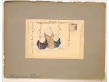 Tsukioka Kogyo Japanese Print Japanese Noh Theatre 19th