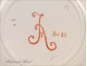 Earthenware plate Creil &amp; Montereau Flower NAPIII 19th