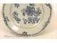 Flat Compagnie des Indes Blue Flowers Kangxi 18th