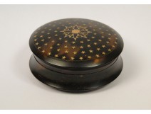 Inlay Pill Box Gold Stars 19th