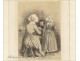 Engraving Lalaisse Women Kids Carhaix Brittany 19th