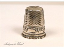 Thimble Sterling Silver English Silver Plated 19th