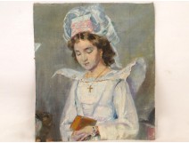HST Portrait of a Communicant in Britain by Augustus Soup, twentieth