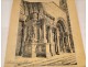 Engraving Abbey Monastery Saint-Gilles Gard Clauzier 20th