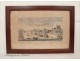 Engraving Old Bridge London Thames 19th