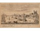 Engraving Old Bridge London Thames 19th