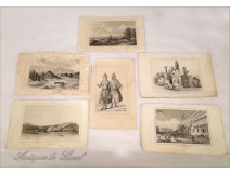 Lot 6 Prints Landscapes Russia Palace Malta 18th