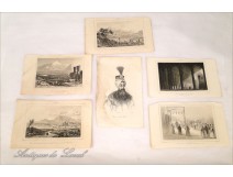 Lot 6 Engravings Armenia Ararat Constantinople Sultan 18th