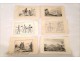 Lot 6 Prints Landscapes Mexico Chateau Georgia 18th