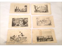 Lot 6 Engravings Landscape Character Tasmania Crimea 18th