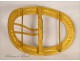 Brass Buckle Golden Wheat Epi Art Nouveau 19th