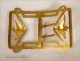 Brass Buckle Golden Wheat Epi Art Nouveau 19th