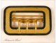 Buckle Brass Art Nouveau 19th Golden Email